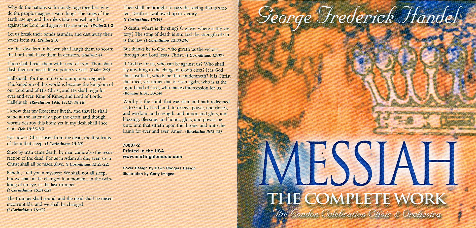 MESSIAH HANDEL CD 1
